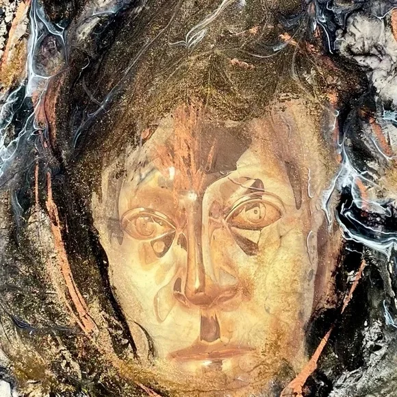 16”x20” Original Mixed Media Painting on Canvas Artwork - Picture 7 of 8